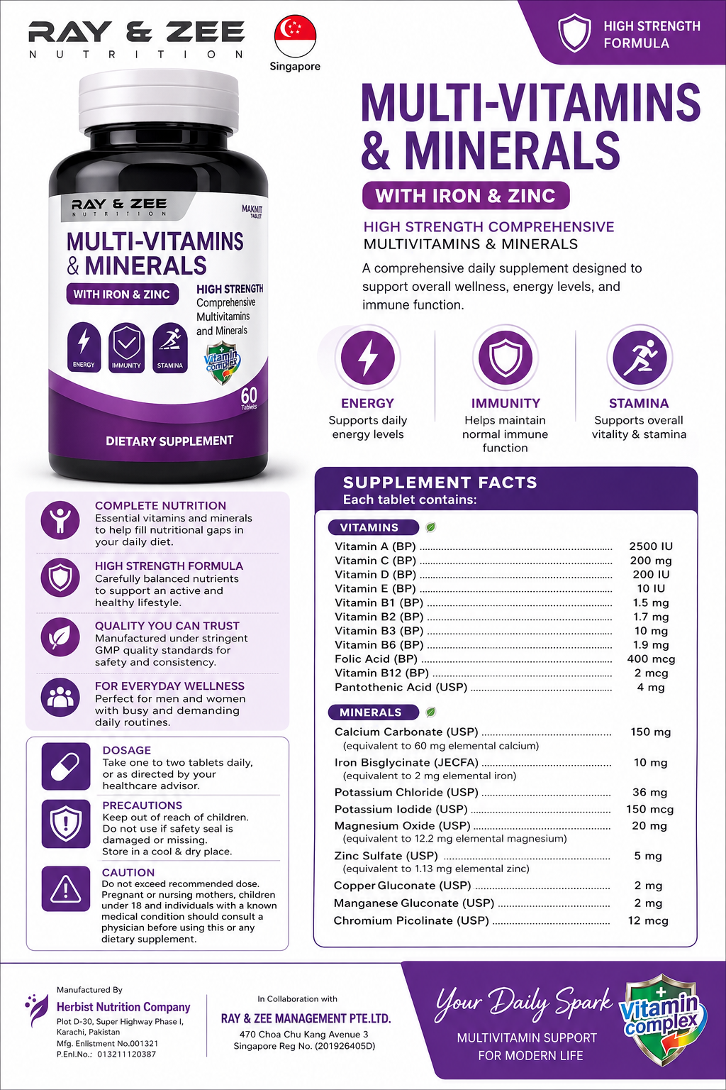 High Strength Multivitamins & Minerals
